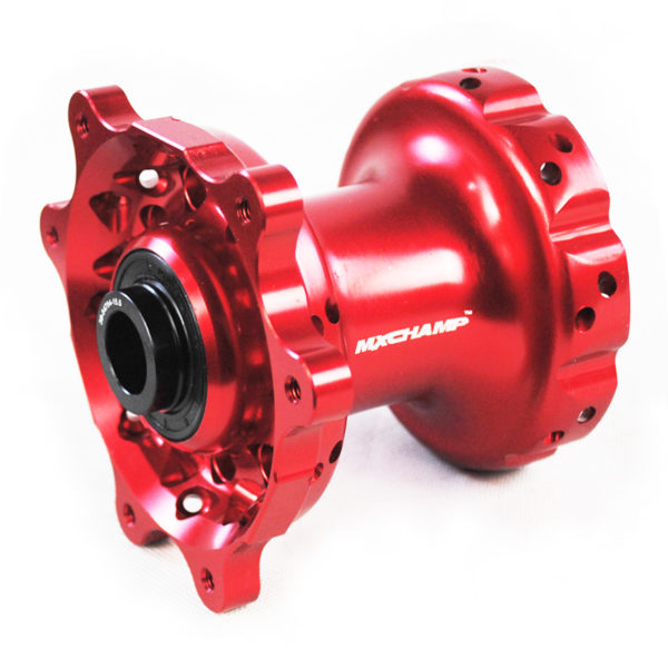 Suzuki | Red | Front Forged Aluminum Hub (22mm Axle)